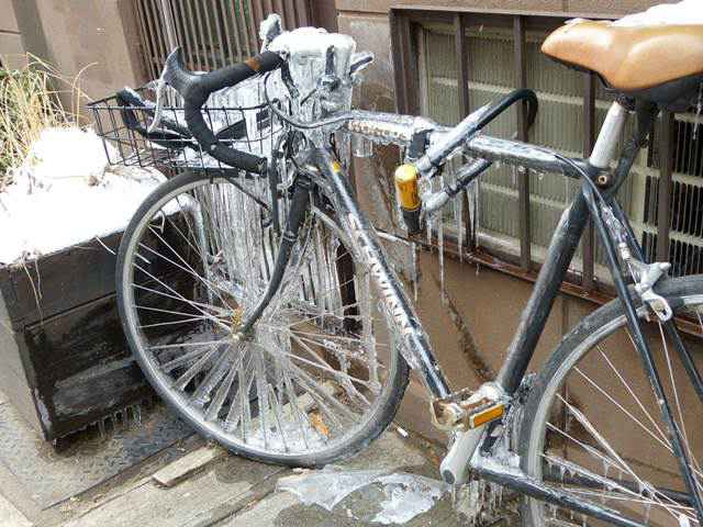 frozen bike