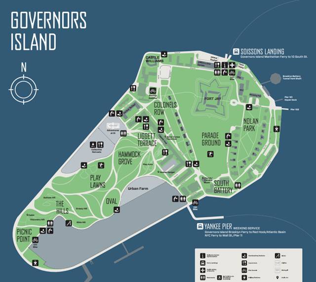 Governors Island MAP