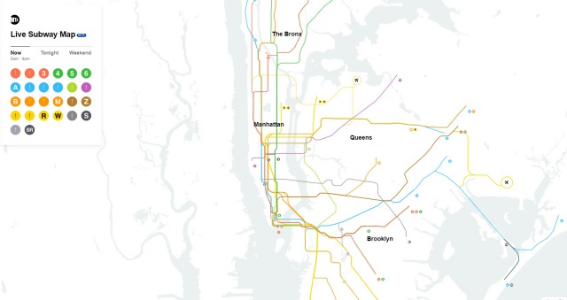 ニューヨーク地下鉄ライブマップ登場！今電車がどこにいるかもわかる便利地図アプリ Petite New York