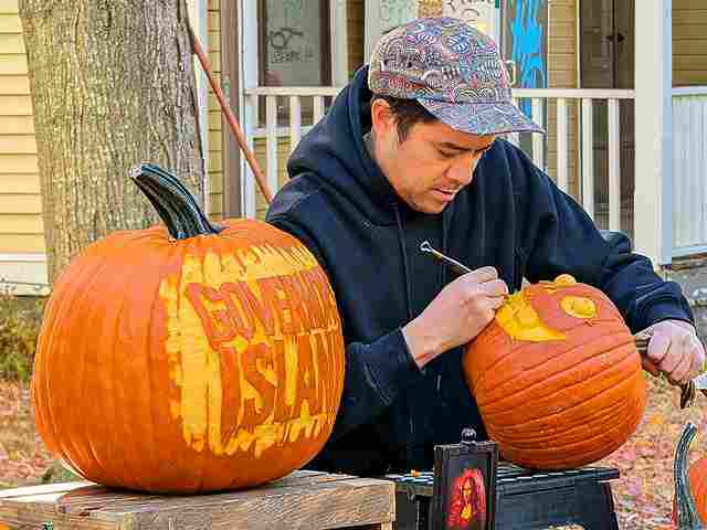 ニューヨーク 大盛り上がりハロウィン前の週末！パンプキンと紅葉が