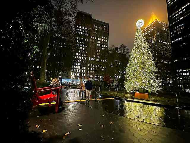 ニューヨークの伝統あるクリスマススポット マディソンスクエアパーク