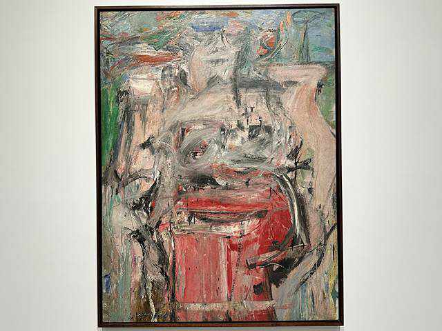 セルジ　アギール　作品「抽象」　現代スペイン絵画巨匠肉筆　現代アート ウィレム・デ・クーニング個展 チェルシーガゴシアンギャラリー